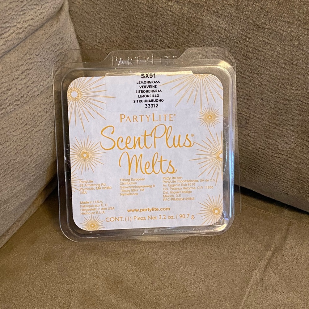 🌿 PartyLite Lemongrass Wax Melts | Scent Plus Aromatherapy Tarts | New